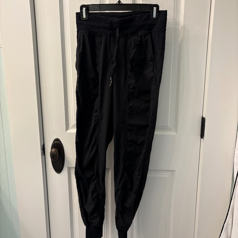 Lululemon Black Dance Studio joggers, Size 2